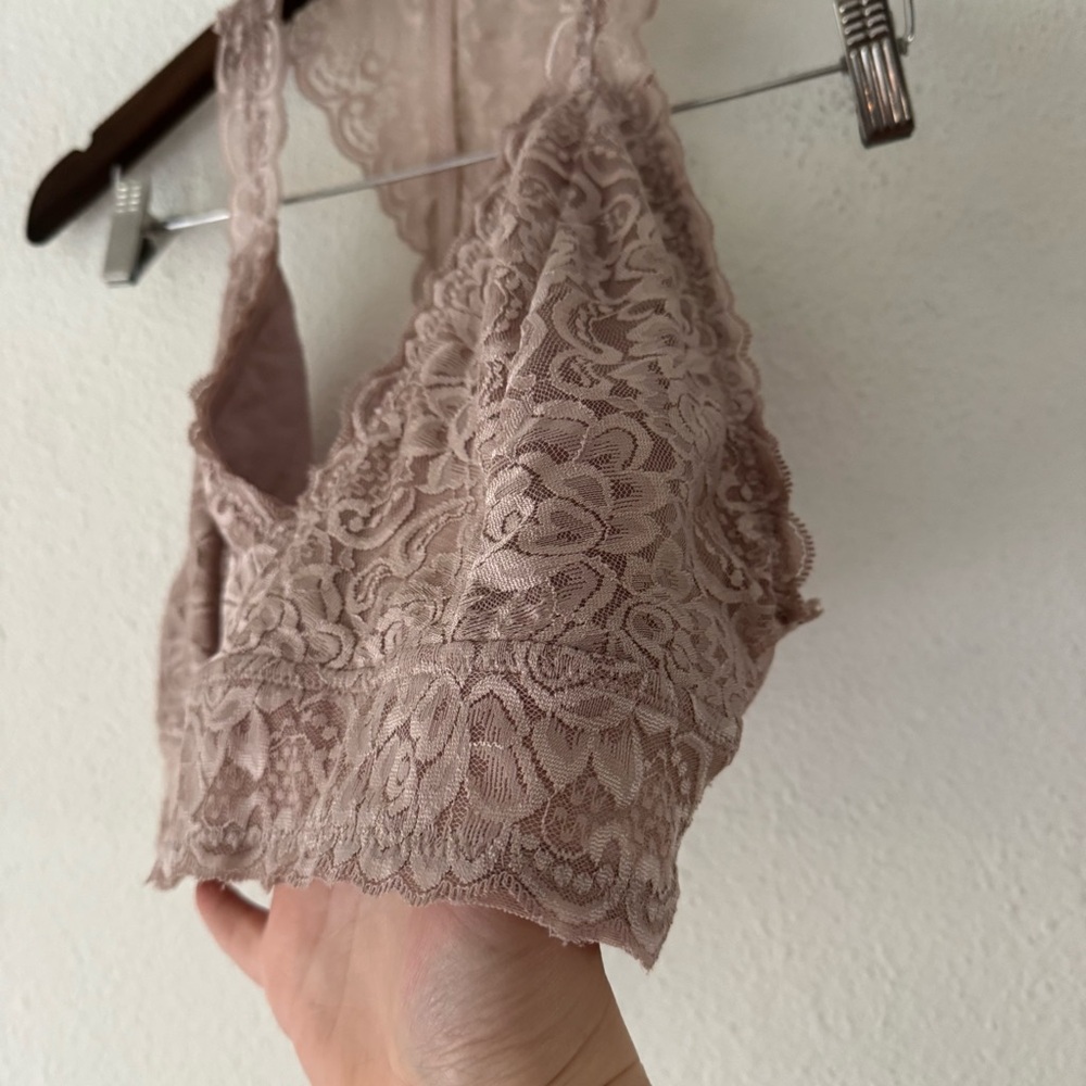 Lace Bralette XL Racerback Floral Feminine Supportive Dainty Layering New - Picture 4 of 11